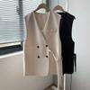 Suit Vest Women's Outer Wear Spring and Autumn British Style Loose Large Size Outer Wear Waistcoat Vest Jacket