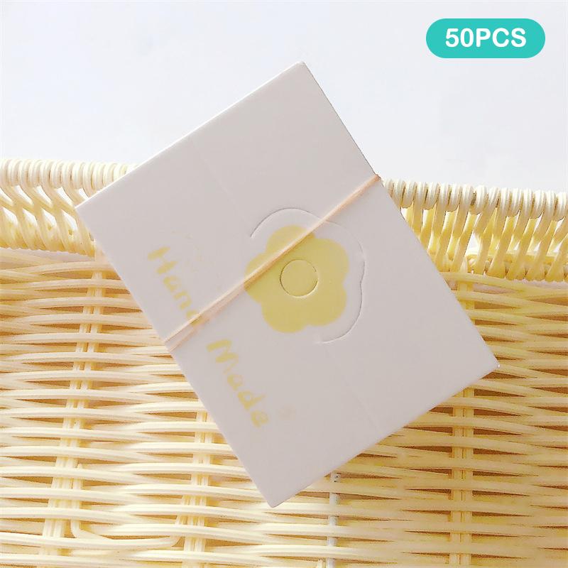 50Pcs Colored Flowers Hairpins Cardboard Jewelry Packaging Bag Card Paper Display Card Necklaces Bracelets Earrings Cardboard