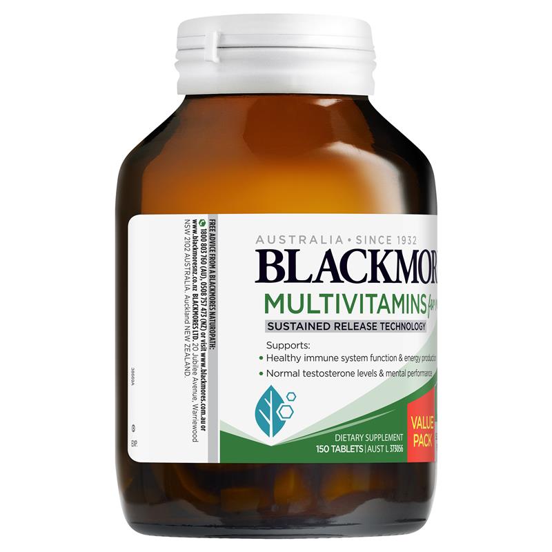 Blackmores Multivitamin For Men Sustained Release 150 Tablets