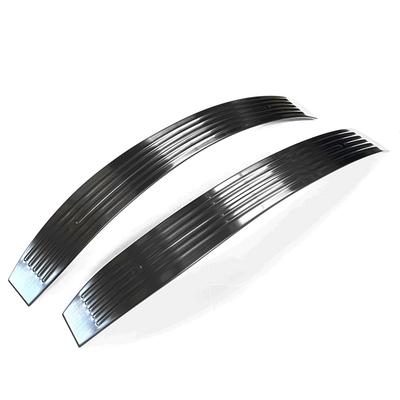 CGP Front Wing Protector Fender Stainless Black Hairline for Early and Late Models of the Hijet Truck Scuff Plates of Cover, 2-Piece Steel, Finish,