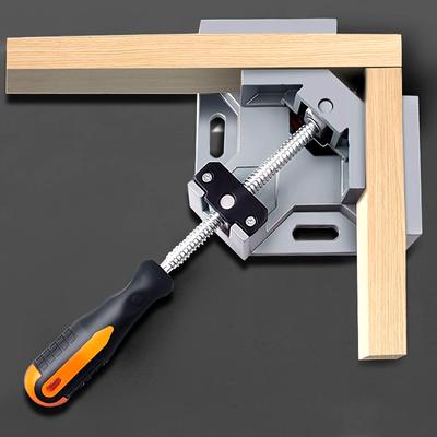 [Adjustable Right Angle Clamp] 1pc Durable Aluminum Alloy Adjustable Right Angle Clamp - 90 Degree Corner Clamp with Swing Jaw for Woodworking