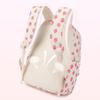 Set de 3 pièces Sac à dos d'école en velours côtelé avec sac à lunch trousse à crayons Sac d'école mignon pour fille Sac à livres Fraise Sac à dos pour adolescents Femmes