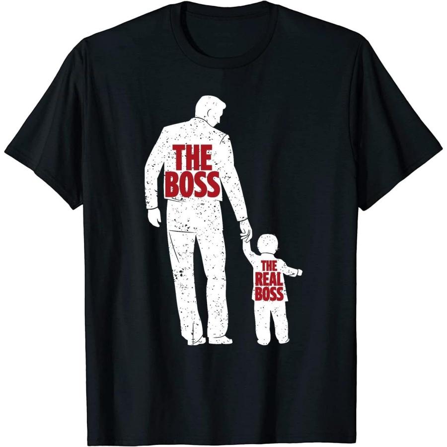 

The Boss The Real Boss Fathers Day Dad Son Daughter Matching 3 T-Shirt, Tank Top, V-Neck, Hoodie, Long Sleeve, for Men Women Kids XXXXXL різнокольоровий
