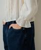 WIOE Cloe Curved Denim Pants_Dark Blue