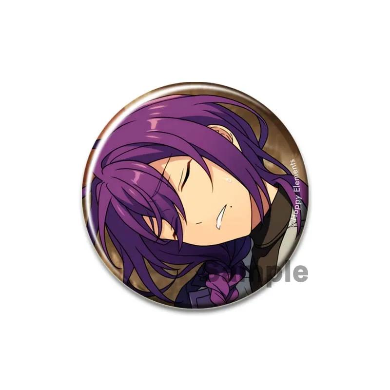 32/44/58mm Ensemble Stars Idol Brooch Round Cartoon Cosplay Badge Akehoshi Yuuki Fushimi Narukami Lapel Pins for Backpack Gift Accessory