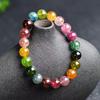 Bixie Bracelet: Brazilian Candy Beads, Rainbow Prosperity Stone, for Women & Couples