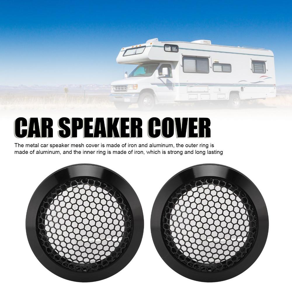 2Pcs OD 64mm Car Speaker Cover Round Speaker Guard Universal Speaker Grill  Ceiling Installation