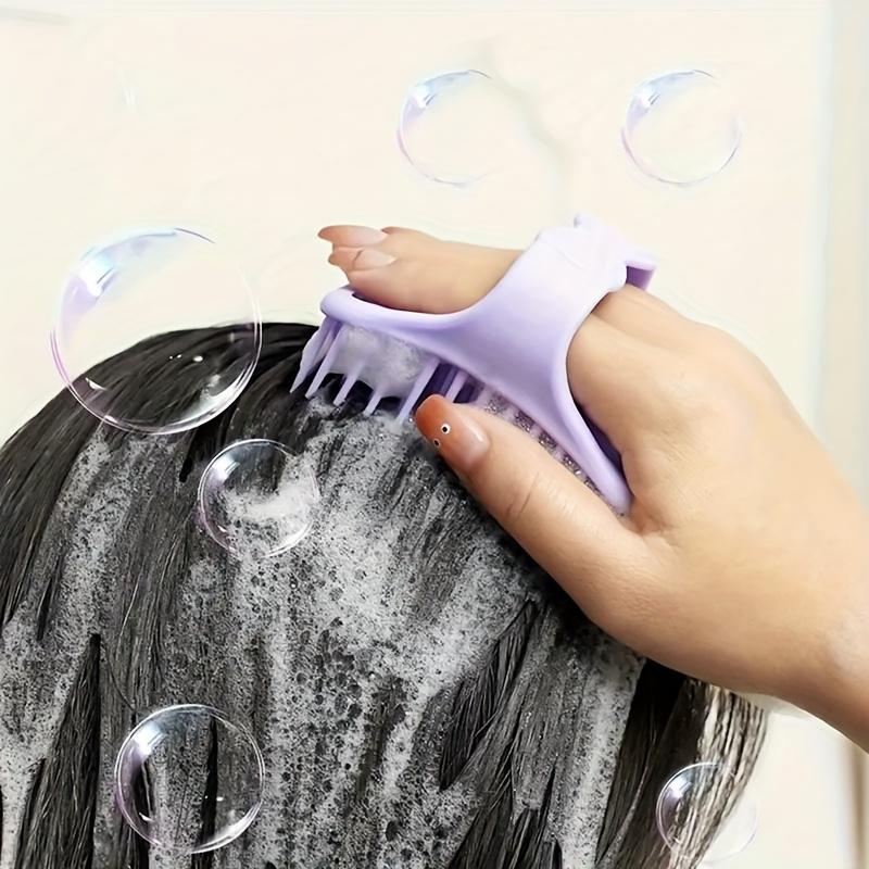 1ks Šampon Hlava Pokožka hlavy Silikonový Masážní Kartáč Koupel Pokožka Jemný Mycí Hřeben Kartáč na Čištění Vlasů Salon Krása Zdraví Holičské Nástroje