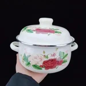 Enamel Pot Thickening Household Large-capacity Soup Stew Pot SoupChinese Medicine Casserole Induction Cooker Gas