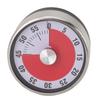 Mechanical Countdown Timer 60 Minute Magnetic Stainless Steel Visual Kitchen Timer for Cooking Kids Study White