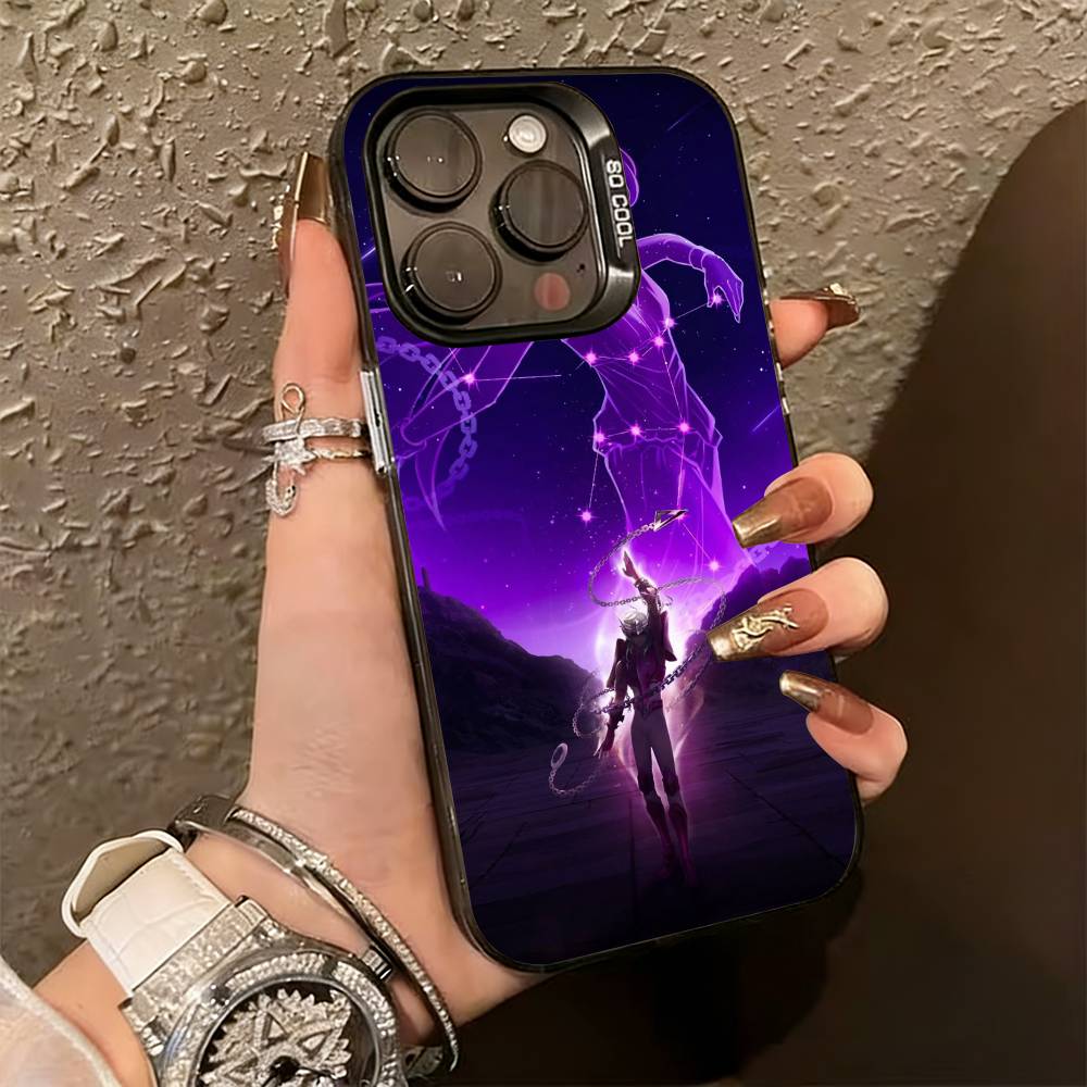 Saint S-Seiya K-Ritter Handyhülle Für iPhone 17,16,15,14,13,12,11 Plus,Pro Max,XS,Bunte Silberne Handyhülle Funda Cover