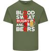 Blood Sweat Rugby and Beers England Funny Unisexs Light Cotton TShirt