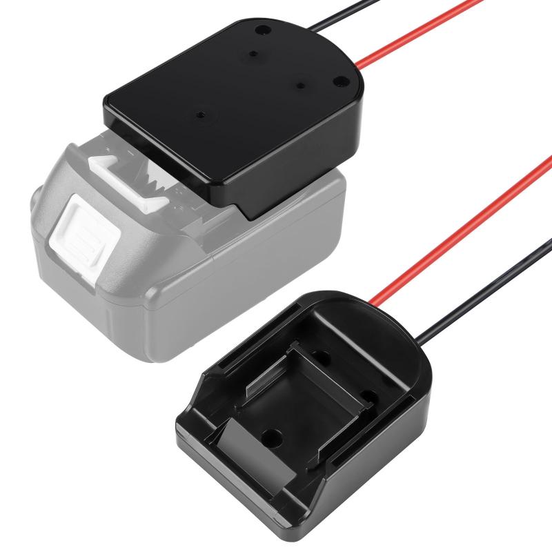 Power Connector Adapter Dock Holder With I/O Switch for 14.4-60V Li-Ion Battery Power Tool Battery Converters