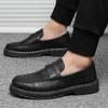 2026 New Platform Loafers Men Pu Leather Shoes Breathable Slip-On Loafer Shoe Solid Mens Casual Shoes Handmade Men's Dress Shoes