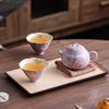Peony Lid Bowl & Kung Fu Tea Set: Exquisite Ceramic Tea Brewing Gift Box for Friends