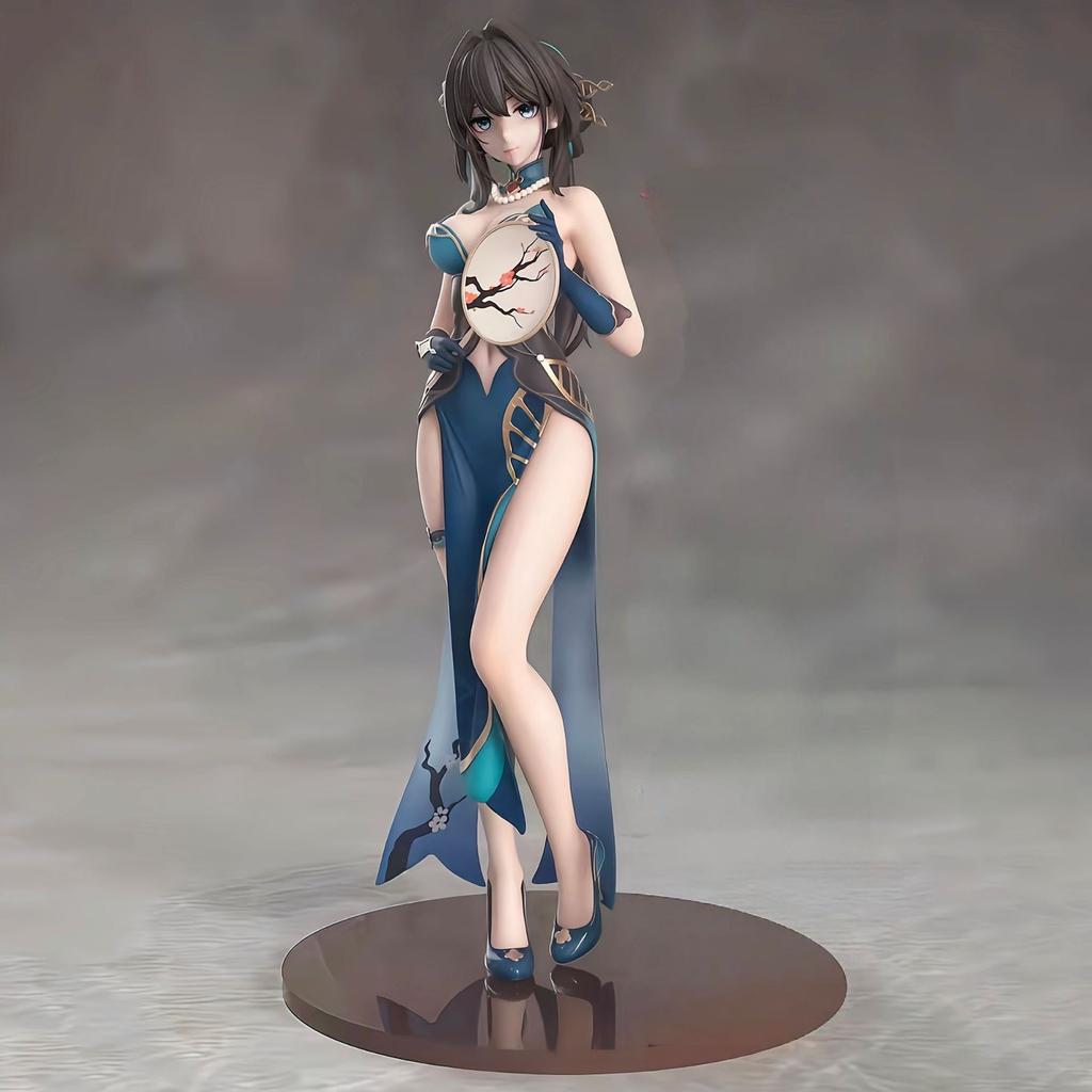 Honkai Star Rail Ruan Mei Qipao Anime Action Figure 24cm PVC Static Beauty Girl Collectible Model PC Case Ornament Toys Gift