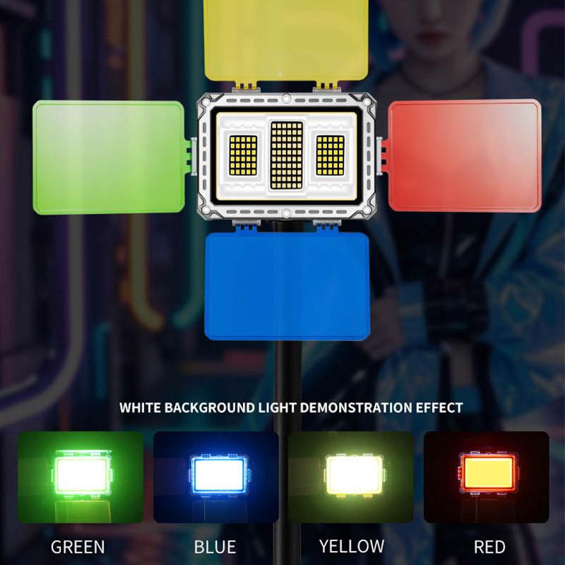 High Power Camping Lanterns Rechargeable 4000mAh Emergency Power Bank Floodlight 11 Modes Portable Lamp for Camping Fishing