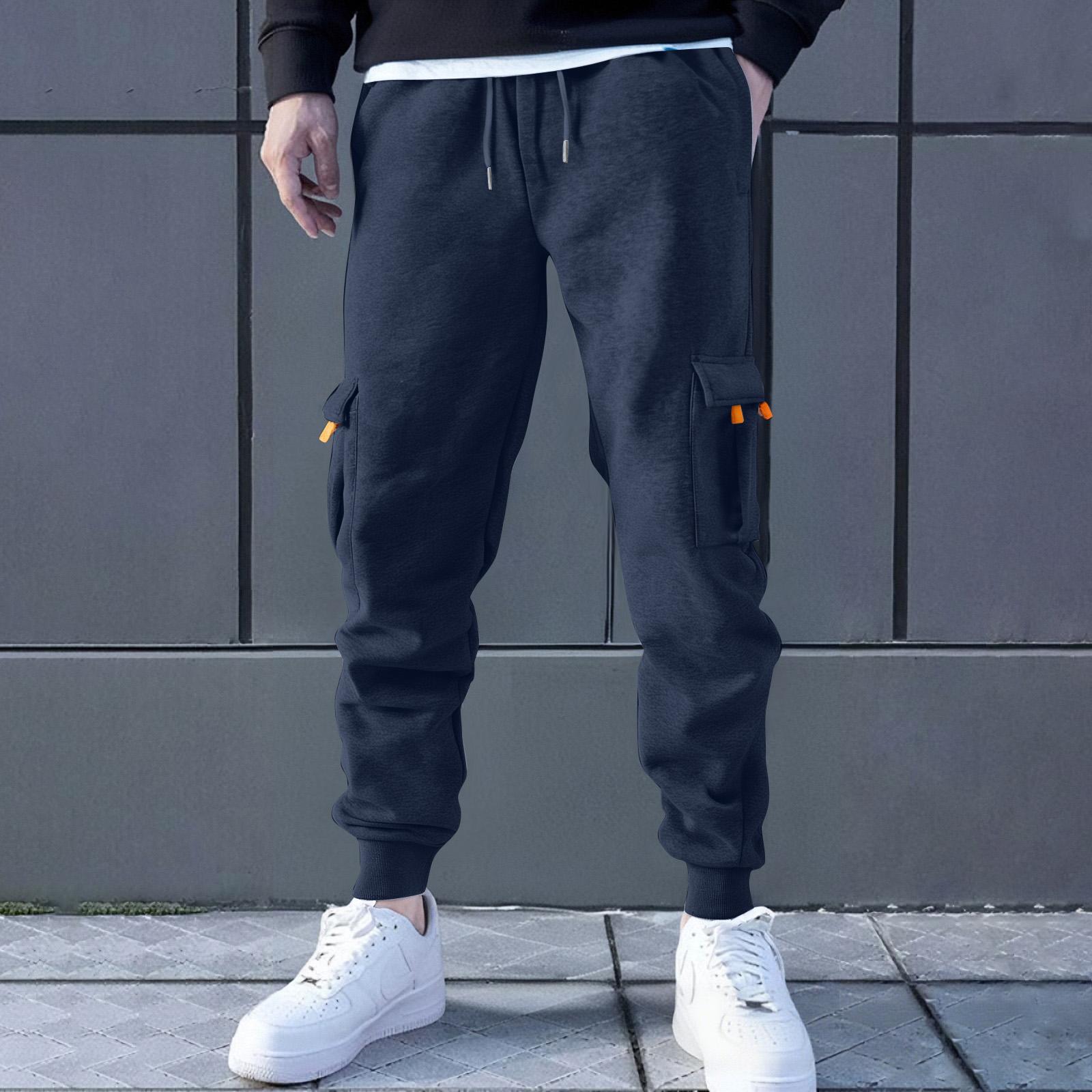 

Men s Solid Color Loose Fitting Sweatpants Men s Casual Fashion Sweatpants L