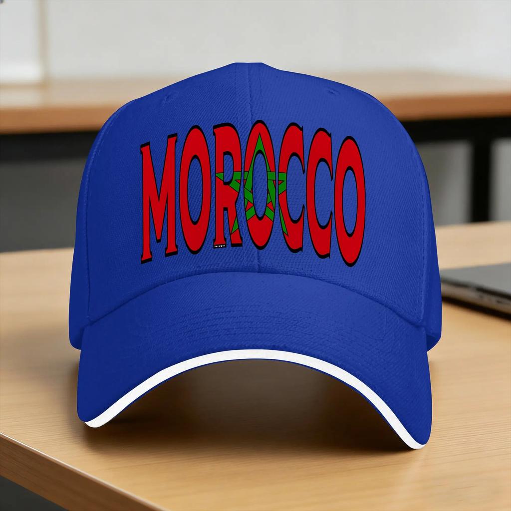 Morocco Maroc flag Moroccan Casual Baseball Cap Outdoor Sports High Quality UnisexTeens Fashion Snapback Cap