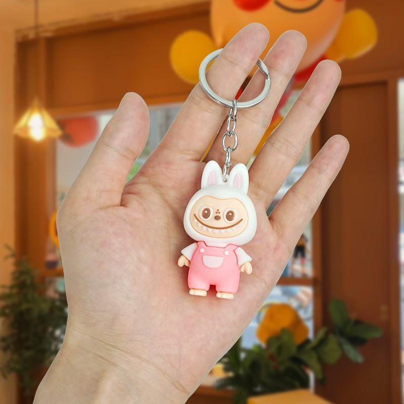 Cartoon Sheep Keychain Cute Sheep Doll Schoolbag Car Key Chain Pendant