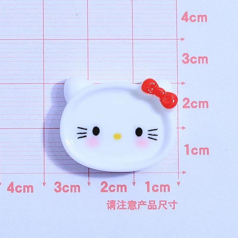 10 Pcs Cartoon Resin Cartoon Animals, Plates Style Hairpin Pendant Scrapbook Craft Diy Miniature Ornament Accessories A14
