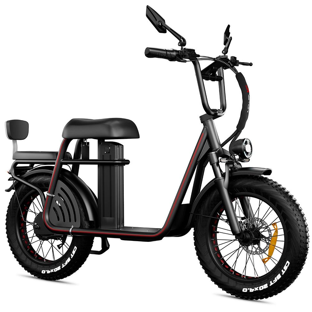 Electric Bicycle Drvetion ET20 20" Fat Tire 1000W Peak Motor City Electric Bike For Adult 48V 20AH NFC One Click Unlock Dual Hydraulic Brake