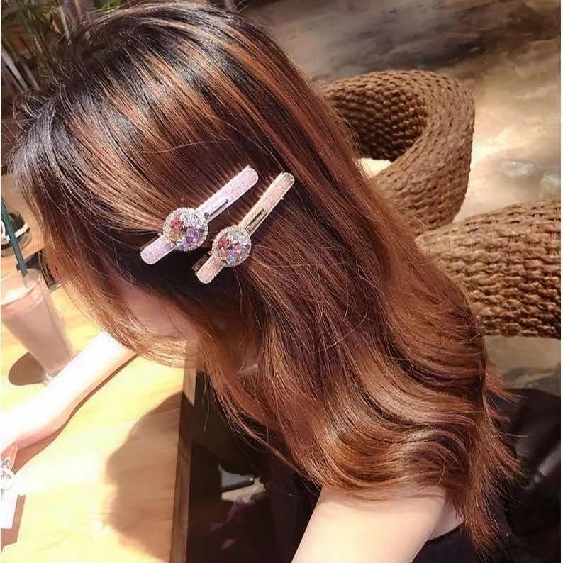 Moda Coreana Novo Elegante Colher Traseira Presilha de Cabelo Quebrado Acessório de Cabeça Presilha de Cabelo Menina Lateral Barrete para Cabelo Mulher Acessórios para Mulheres