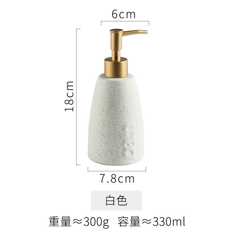 Kreative Keramik Handdesinfektionsmittel-Pressflasche Hotel-Toilette Shampoo Lotion Flasche Tragbarer Seifenspender Badezimmerzubehör Neu