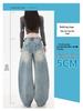 American Vintage Women's Loose Denim Wide-Leg Pants - 2026 Spring Collection, Stylish and Slimming