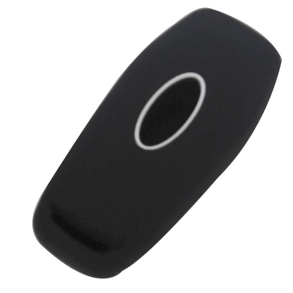 Jingyuqin Remote 4 Buttons Silicone Car Key Case Cover For Ford MKC MKX MKZ Edge Escape Focus Lincoln Smart Key Case Shell