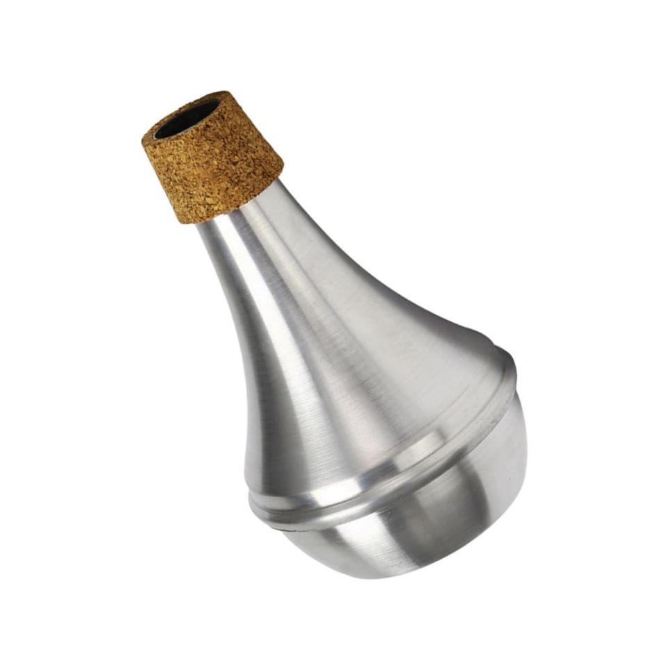 Compact Aluminum Alloy Muffler/Silencer with Cork Edge Protector: Reduces Noise by 80%-90%.