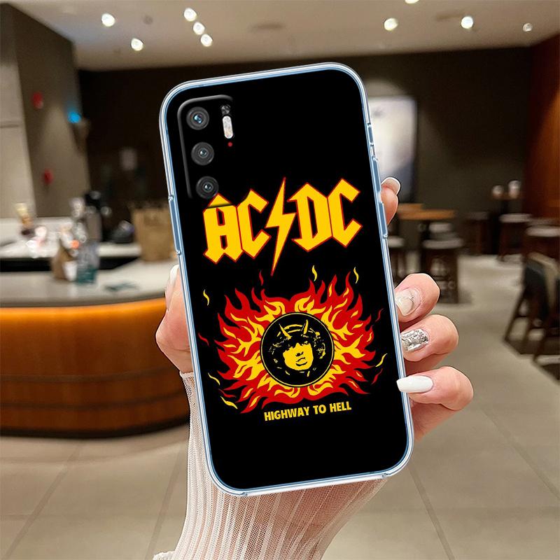 RE1 A-acdc Transparent Phone Case for LG K22 K30 K40 K40S K41 K42 K50 K50S K51 K51S K52 K61 K62 K71 K92 Q60 Q61 V40 V50 V60