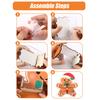 Transparent Acrylic Treat Holder Christmas Tree Wooden Candy Display Stand, Drawer Organizer for Desktop Cookie Case Party Dessert Table,