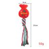 Christmas Pet Cotton Rope Toys Dog Interactive Toy Bite Resistant Dog Toy Christmas Gift Pets Toys