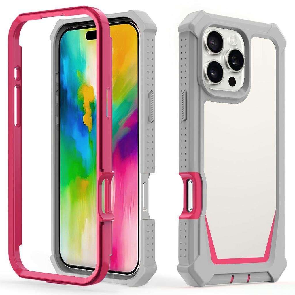 For iPhone 16 Pro Case Detachable 2 in 1 TPU + PC Shockproof Phone Back Cover