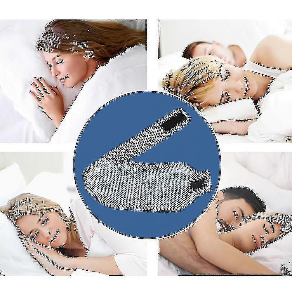 Adjustable Anti Snoring Neck Brace Strap, Stop Snore Jaw Belt, Anti Apnea Chin Support Strap, Night Sleeping Aid