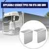Fleet Permit Sticker Bracket Holder 2 Pack, Metal Truck Display Mount with Two Hole Installation Design for Commercial Vehicle Placard Use
