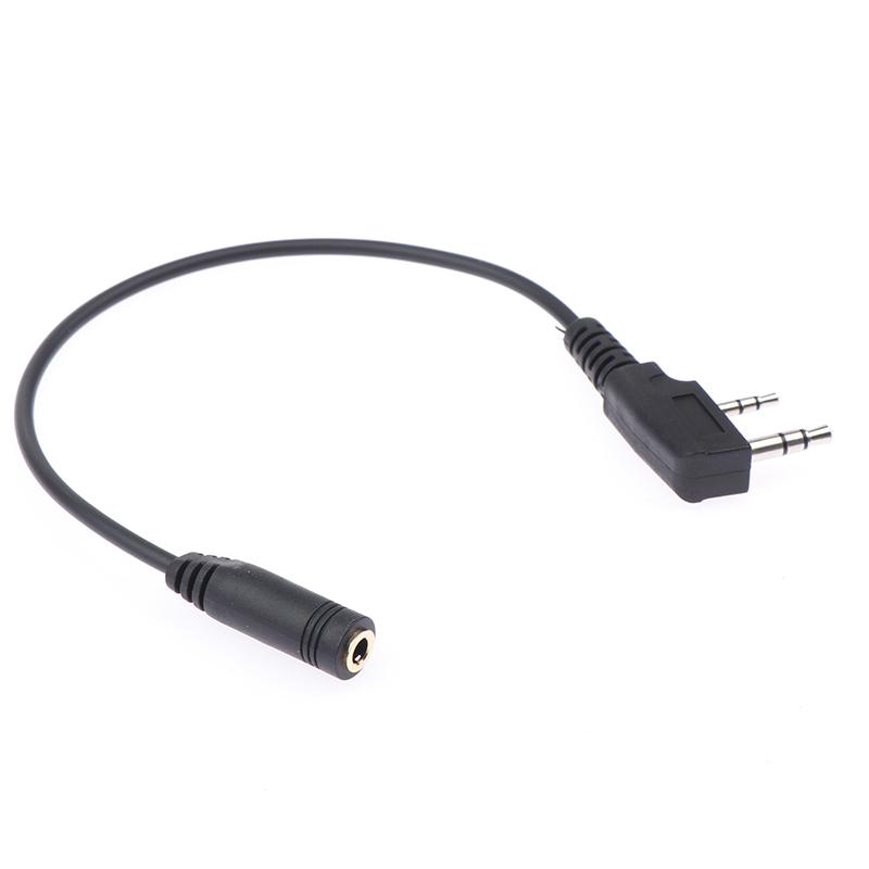 2 Pin K1 To 3.5Mm Female Audio Phone Earphone Transfer Cable For Tyt For Uv5R 888S Walkie Talkie Headset Adapter