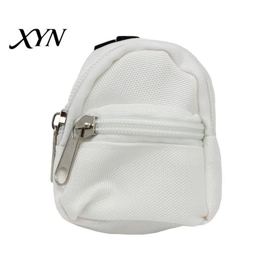 Compact Earphone Case Mini Backpack Coin Purse, Scratch Resistant Zippered Compartment Keychain Pouch Bag, Waterproof Oxford Cloth Decorative Bag