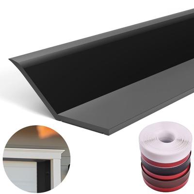 Durable 100CM Garage Door Sealing Strip Weatherproof Heavy Duty Top and Sides Seal TPE Self Adhesive Weather Stripping