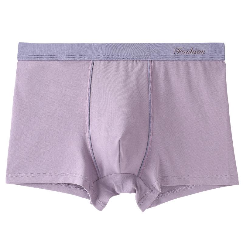 Men's Pure Cotton Mid-Waist Loose Boxer Briefs - Breathable, Plus Size, Summer Antibacterial, Anti-Pilling Underpants