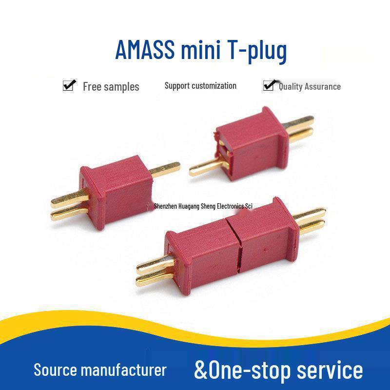 

AMASS Gold-Plated Mini T-Plug Connector for Model Airplanes