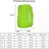 Rain Cover for Backpacks and School Bags (25-70L), Waterproof Backpack Rain Cover, Rain Cape with Reflectors for Hiking, Camping, Cycling (fluorescent