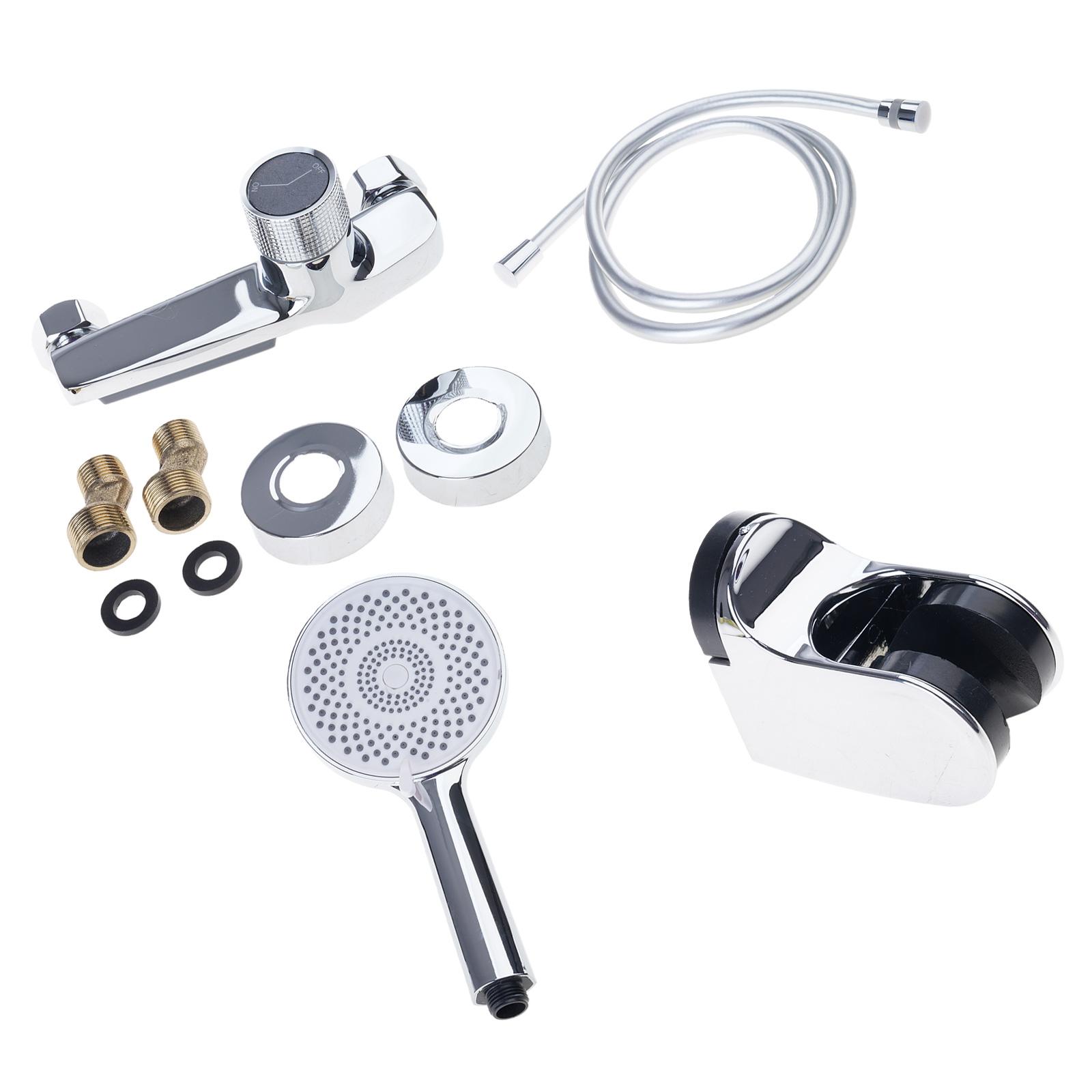 Waterfall Bathtub Faucet Set Handheld Shower Head Wall Mounted Brass Tub Filler Waterfall Spouts Hot and Cold Mixer Tap
