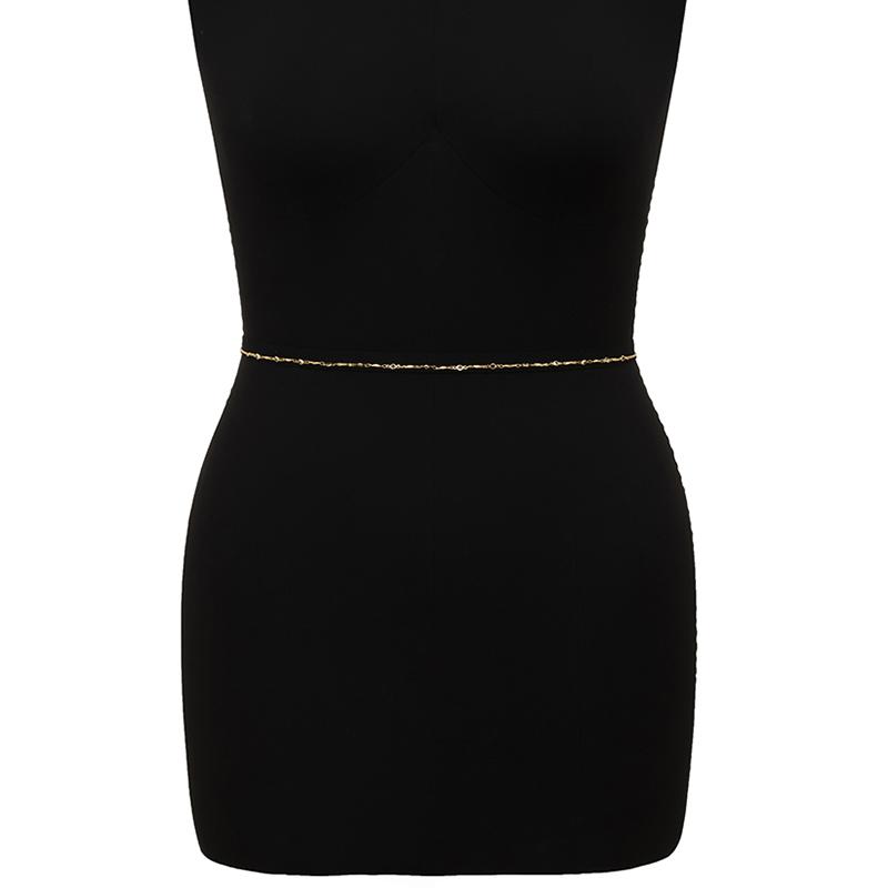 Trendy Minimalism Belly Chains for Waist Sexy Women Body Chain Jewelry Vintage Shine Crystal Beach Vacation Accessories