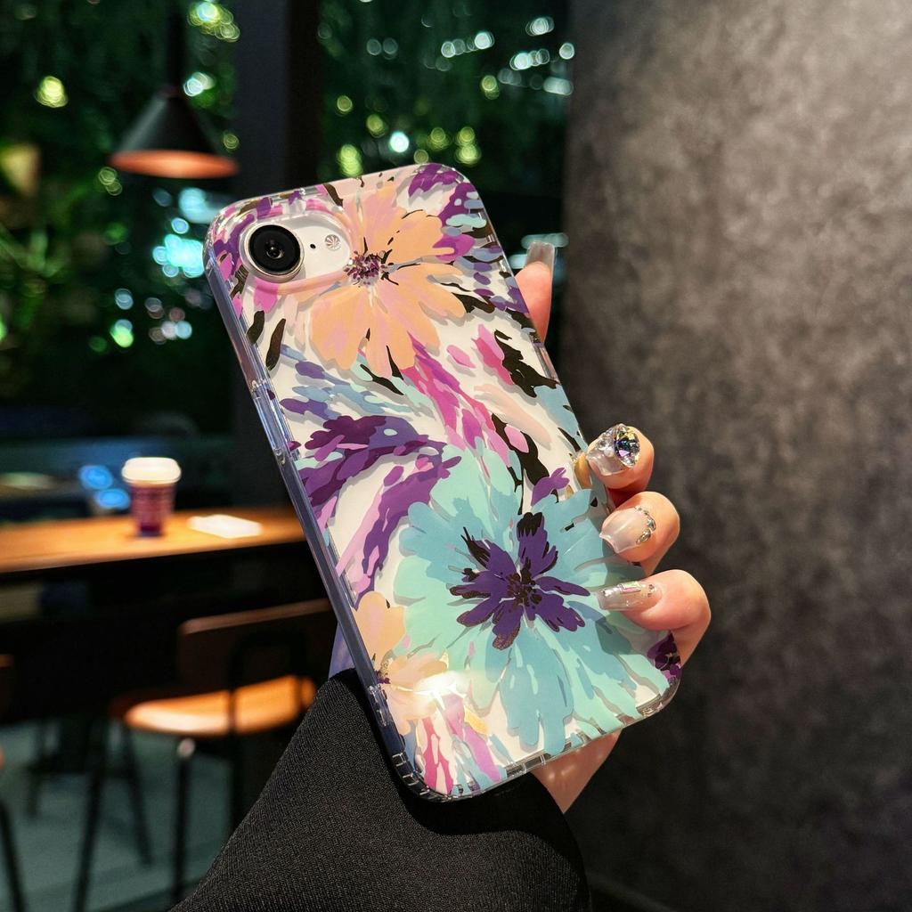 Yuese Garden for IPhone 16E Phone Case for Apple 15promax High Transparency Creative Anti Drop 14 Protective Cover