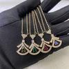 High Version V Jinbao's Skirt Necklace Women's Fashion Pendant Light Luxury Niche Design Sense Collarbone Chain