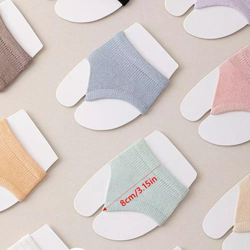 Solid Color High Heels Forefoot Pad Socks Cotton Flip-flop Toe Socks New Boat Socks