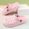 Spring and summer couple non-slip hole shoes non-slip round head wear-resistant fashion solid color casual beach