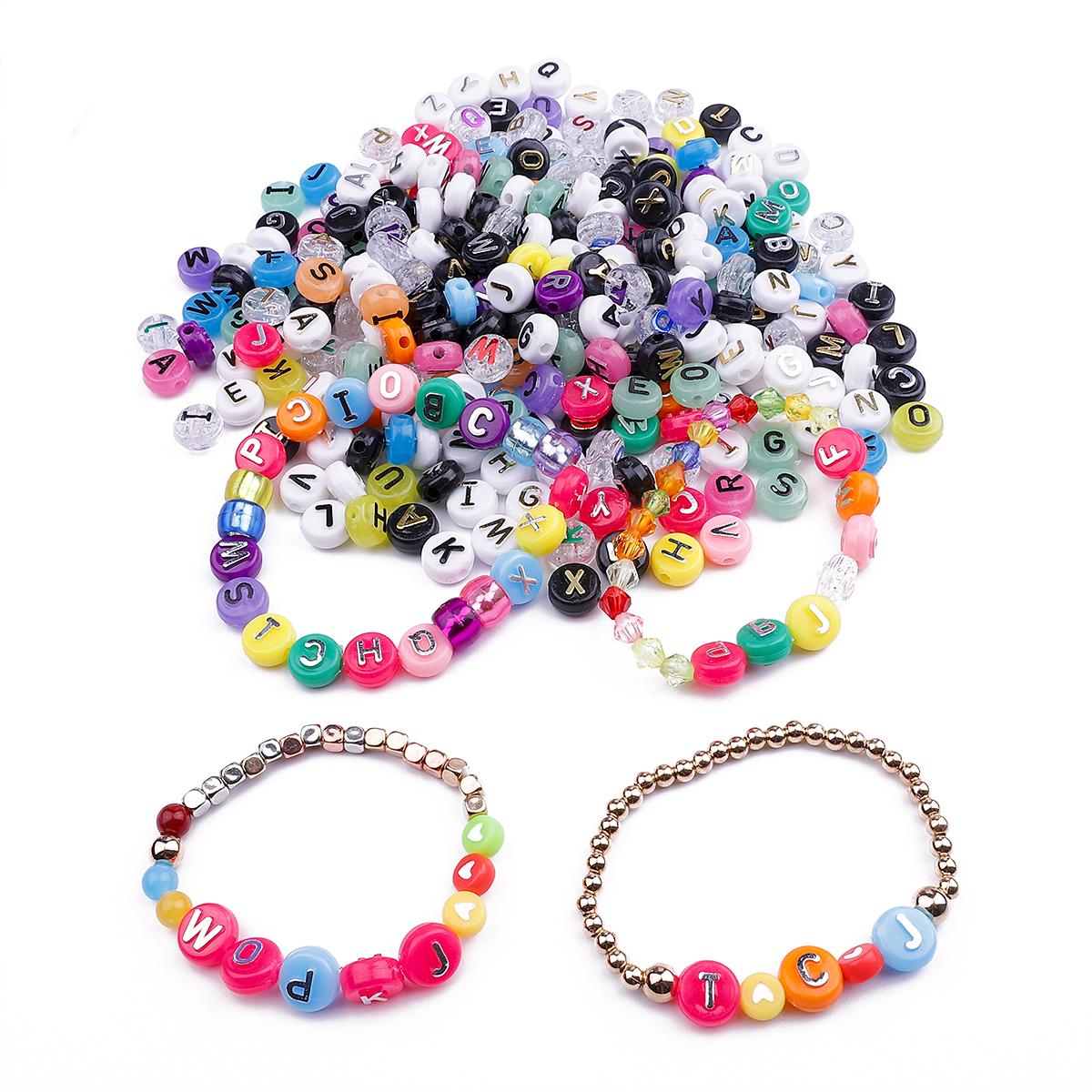 Акриловые плоские бусины с буквами 10x6 мм — фото 5